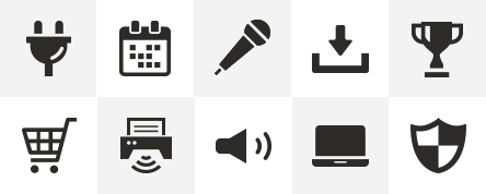 ICOOON MONOサイト内でダウンロード可能なアイコン素材