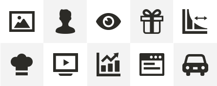 ICOOON MONOサイト内でダウンロード可能なアイコン素材